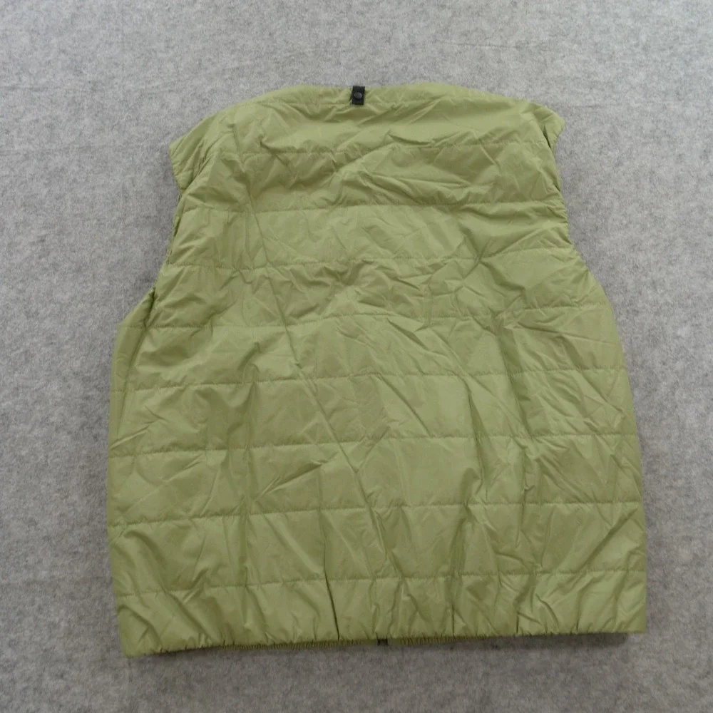 Lacoste Vest Jacket Mens 2XL XXL Green Full Zip Quilted Sleeveless